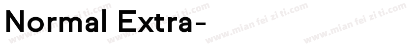 Normal Extra字体转换